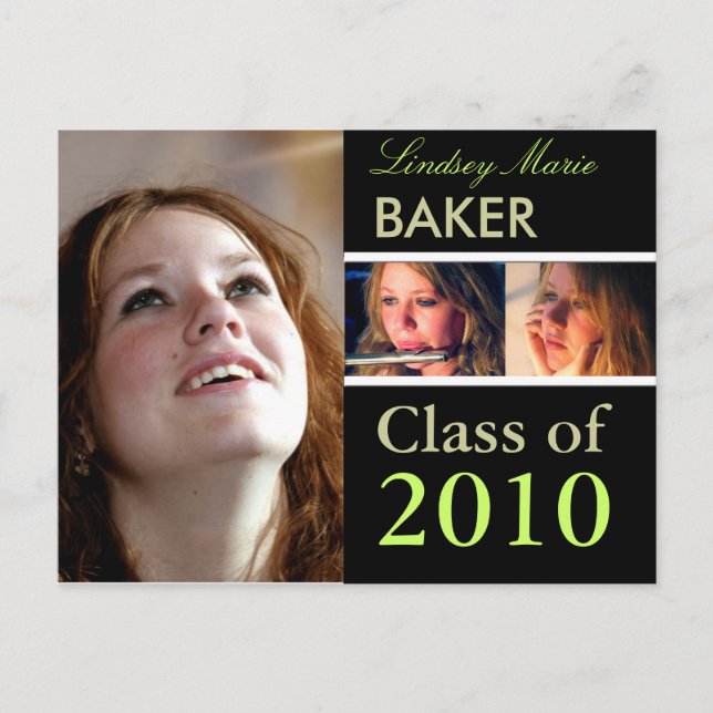 Class of 2011 Graduation Invitation Postcards (Front)