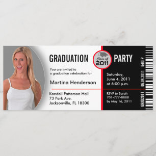 Class of 2011 Graduation Invitation TKT314 Ticket