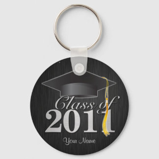 Class of 2011 Graduation Key-Chain (blk &silver) Keychain