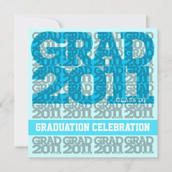 Class Of 2011 Graduation Party Invitation 03c by pixibition at Zazzle