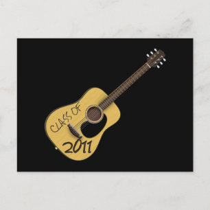 Class of 2011 Guitar Postcard