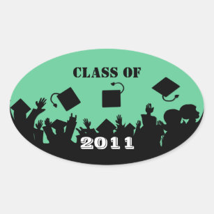 Class of 2011 Oval Stickers