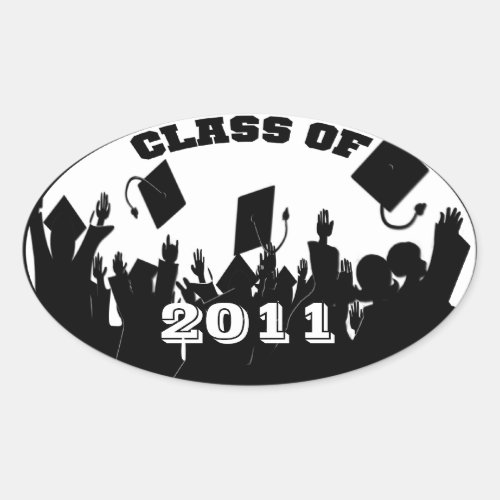 Class of 2011 Oval Stickers