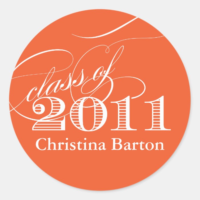 Class of 2011 Sticker  Customize it