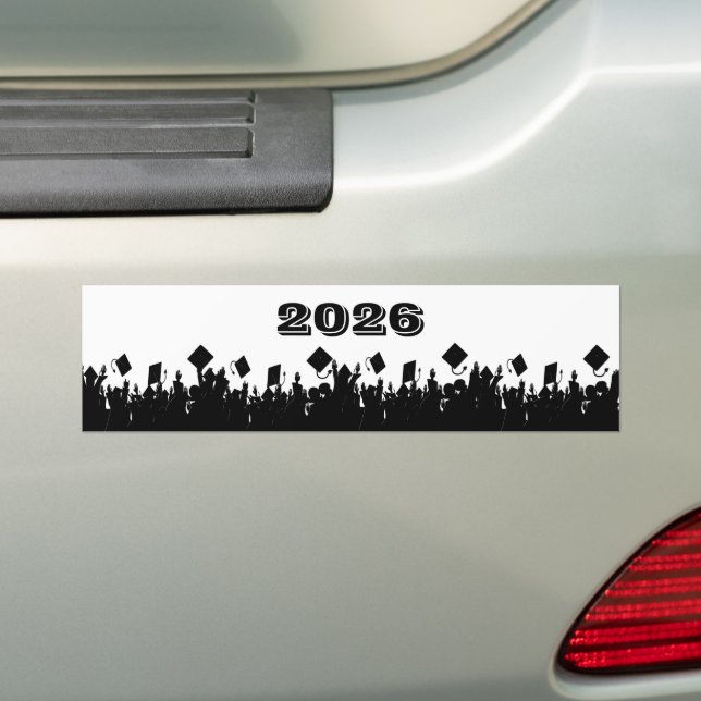 Class of 2012 BumperSticker ChooseBkGrd/Year/color Bumper Sticker (On Car)