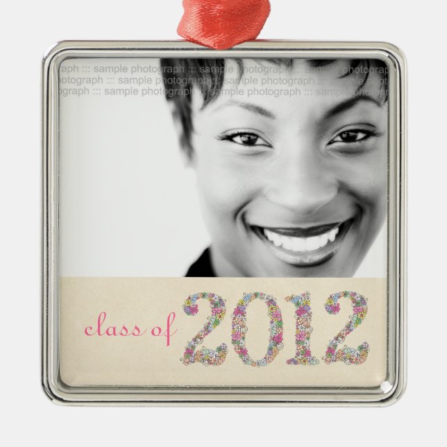 Class of 2012 Girls Senior Photo Pictures Ornament (Front)