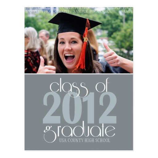 Class of 2012 Graduation Announcement Postcard | Zazzle