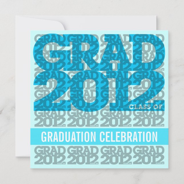 Class Of 2012 Graduation Party Invitation 12BG (Front)