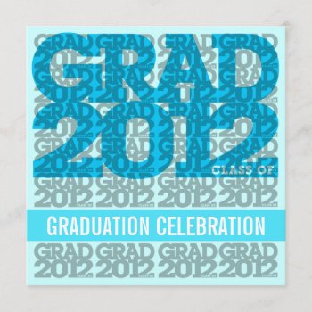 Class Of 2012 Graduation Party Invitation 12bg by pixibition at Zazzle