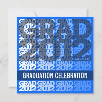 Class Of 2012 Graduation Party Invitation 12bs by pixibition at Zazzle