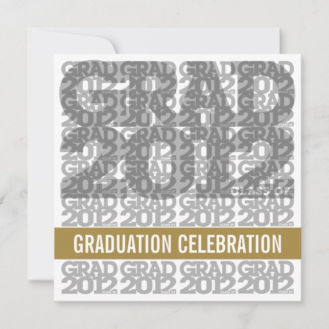 Class Of 2012 Graduation Party Invitation 12LGGB (Front)