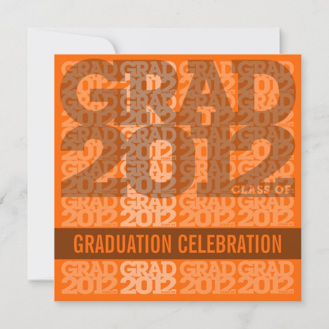 Class Of 2012 Graduation Party Invitation 12OX (Front)