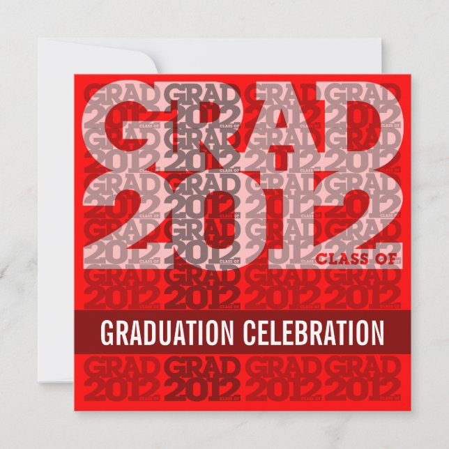 Class Of 2012 Graduation Party Invitation 12RS (Front)