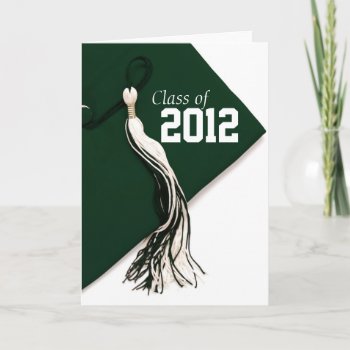 Class Of 2012 Green Graduation Card by Meg_Stewart at Zazzle