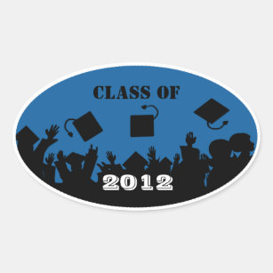 Class of 2012 Oval Stickers