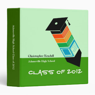 Class of 2012 Pencil Graduation Binder Green