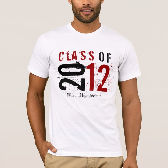 Class of 2012 Red / Black (enter school's name) T-Shirt (Front)