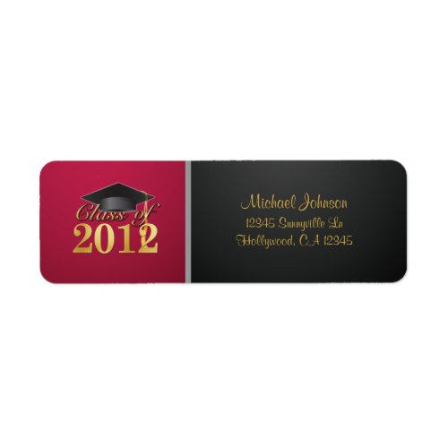 Class of 2012 Return Address Label