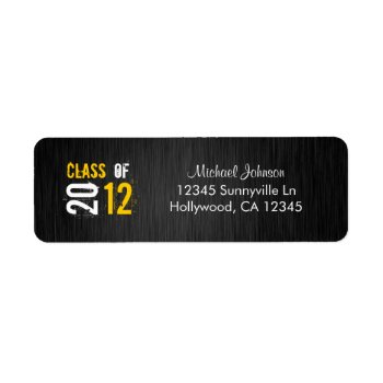 Class Of 2012 Return Address Label by eatlovepray at Zazzle