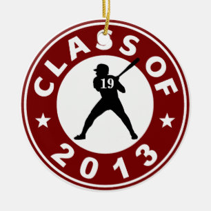Class Of 2013 Baseball Ceramic Ornament