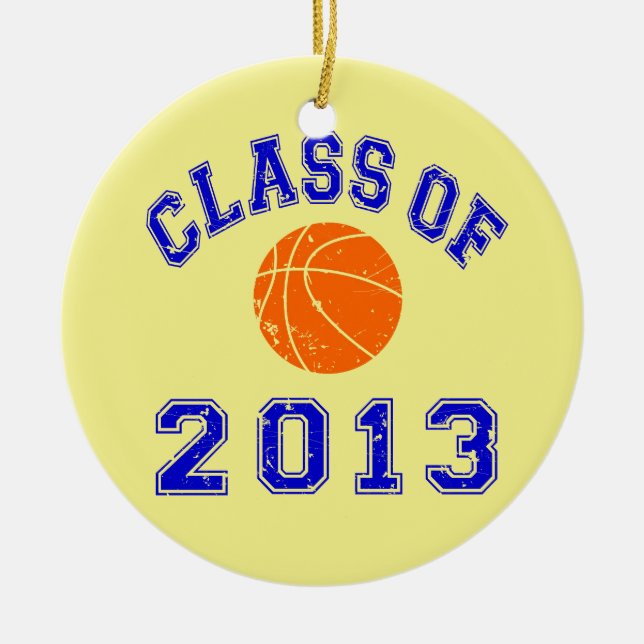 Class Of 2013 Basketball Ceramic Ornament (Front)