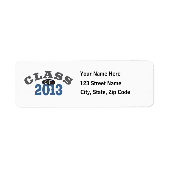 Class Of 2013 Blue Label (Front)