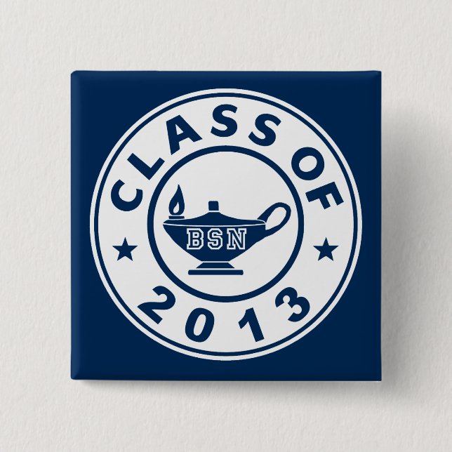 Class Of 2013 BSN Pinback Button (Front)