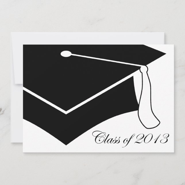 class of 2013 graduation cap invitation (Front)