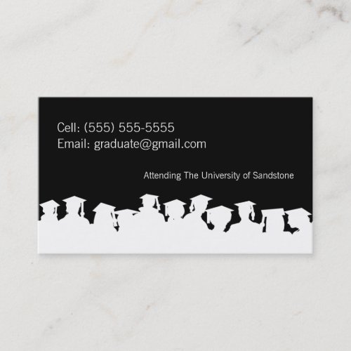 Class of 2013 Graduation Name Card Business Card Template