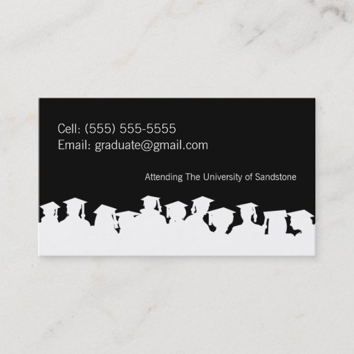 Customizable Class of 2013 Graduation Name Card Business Card Template