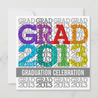 Class Of 2013 Graduation Party Invitation Colors