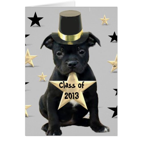 Class of 2013 Staffordshire Bull Terrier card