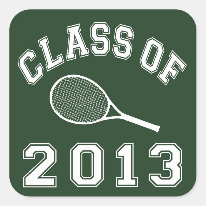 Class Of 2013 Tennis Stickers