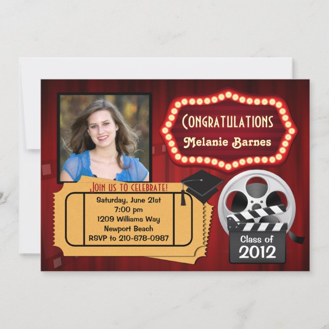 Class of 2013 Theater Graduation Invitation (Front)