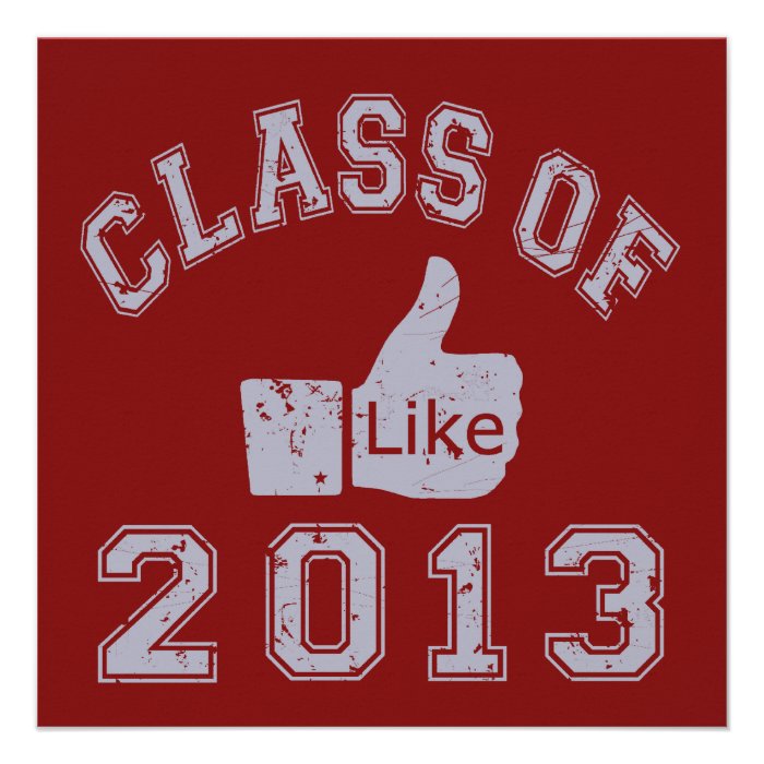 Class Of 2013 Thumbs Up Personalized Announcements