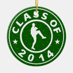 Class Of 2014 Baseball Ceramic Ornament