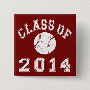 Class Of 2014 Baseball Pinback Button