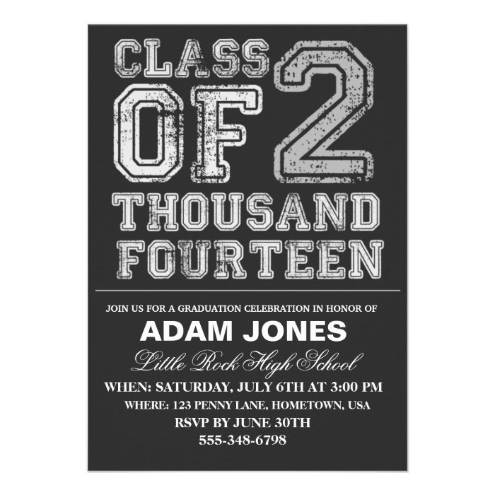 Class of 2014 Graduation Party Invitations