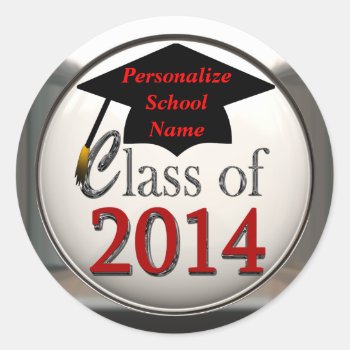Class Of 2014 Graduation Stickers by mvdesigns at Zazzle