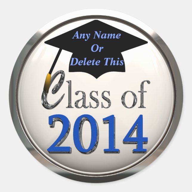 Class Of 2014 Graduation Stickers (Front)