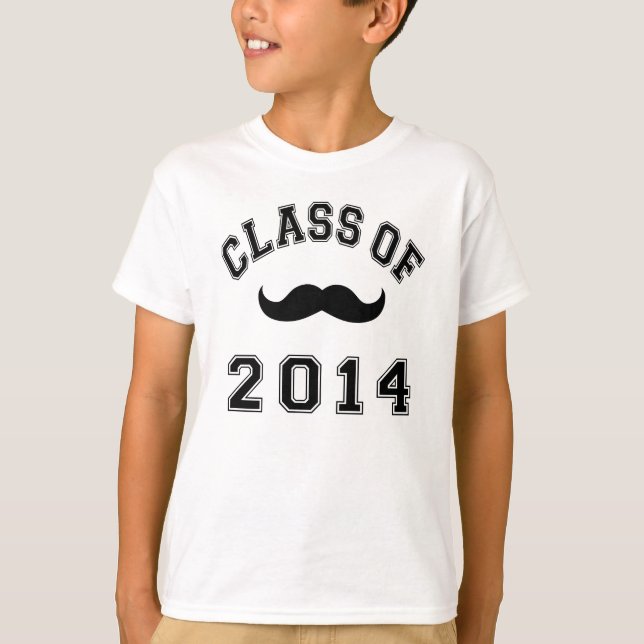Class Of 2014 Mustache T-Shirt (Front)