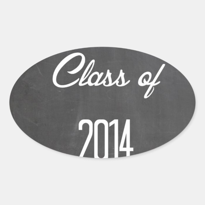 class of 2014 oval sticker