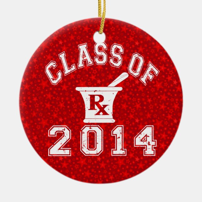 Class Of 2014 Pharmacy Ceramic Ornament (Front)