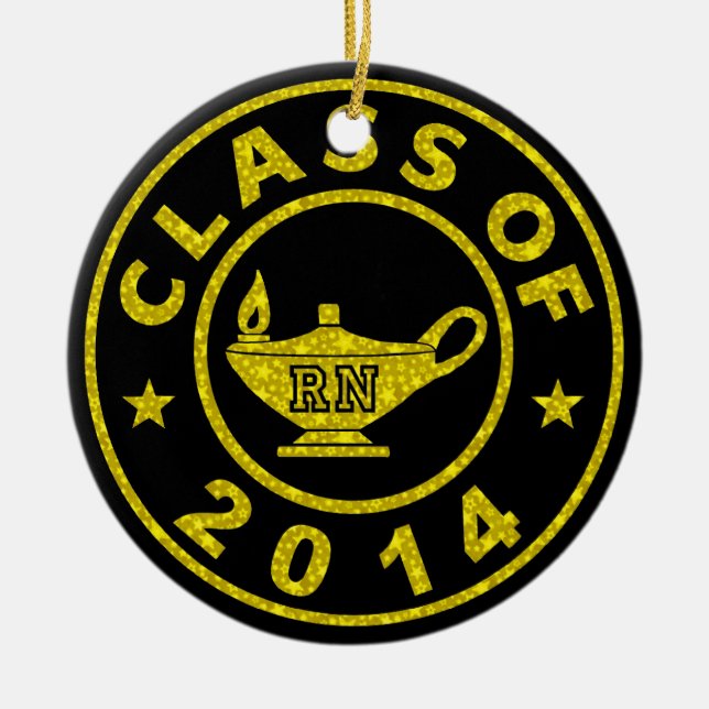 Class Of 2014 RN Ceramic Ornament (Front)