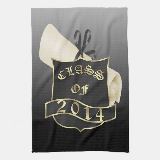 Class of 2014 Shield and Diploma Towel (Vertical)