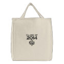 Class of 2014 & Your Initials Embroidered Bag