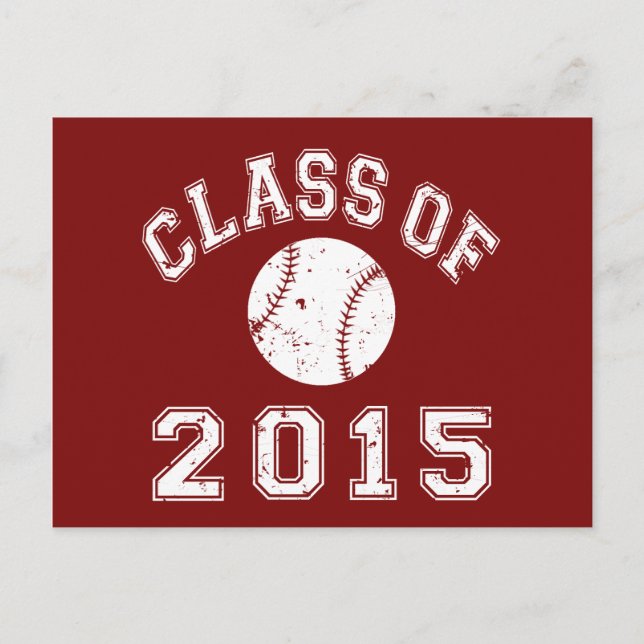 Class of 2015 Baseball Postcard (Front)