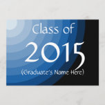 Class of 2015 Blue Graduation Invites by Janz