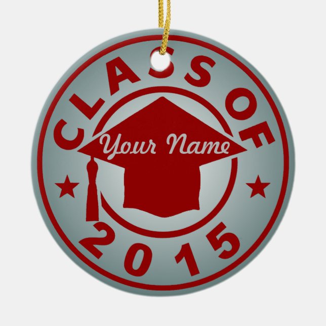 Class Of 2015 Ceramic Ornament (Front)