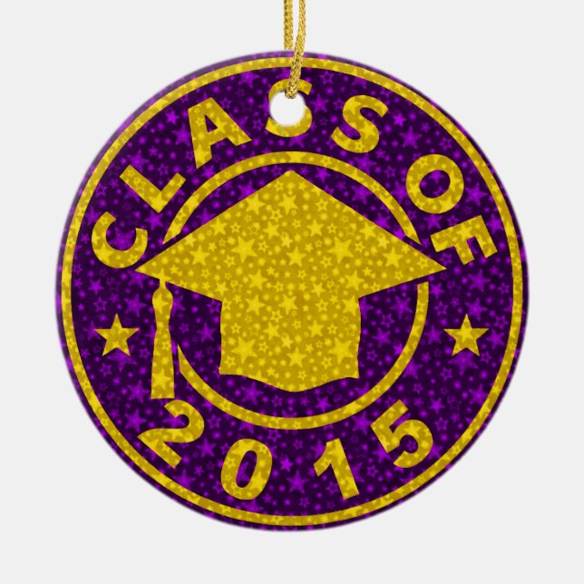 Class Of 2015 Graduation Ceramic Ornament (Front)